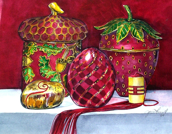 Red Composition No 5 by Jane Loveall Red Composition No 5 by Jane Loveall